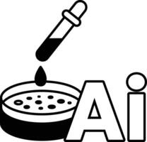 liquid is being poured into a beaker In black and white line style vector