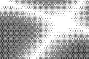 Pixel pattern background with bitmap gaming gradient texture. Retro abstract arcade effect graphic with dither gradation. Black and white halftone glitch noisy backdrop vector