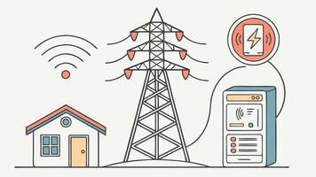 AI Smart Energy Icons - Renewable Power Grid Automation and Sustainability vector