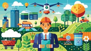 AI Agriculture Icons - Smart Farming and Automated Crop Management vector