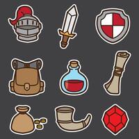 set of adventure good for sticker, badge, element design, icon, etc vector