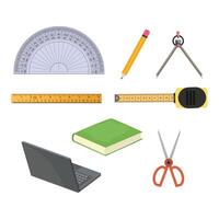 Study material school project vector