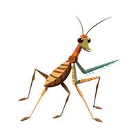 Stylized Walking Stick Insect for Creative Learning vector