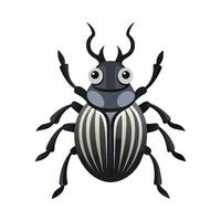 Realistic Weevil on a Leaf vector
