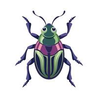 Friendly Weevil on a White Background vector