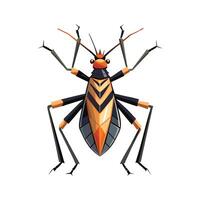Fascinating Assassin Bug Illustrated for Kids vector