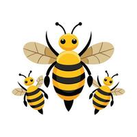 Comprehensive Bees Educational Illustration and Art vector