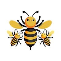 Inspiring Bees Illustration for Scientific Studies vector