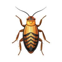 Dynamic Cockroach Illustration on Green vector