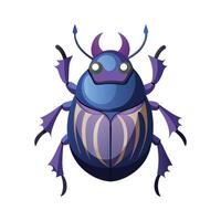 Charming Dung Beetle for Education vector