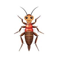 Fun Earwig Character for Playful Learning vector