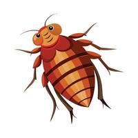 Stylized Flea Character Illustration vector