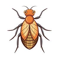 Charming Flea Character for Kids vector