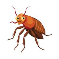 Flea Illustration on White Background vector