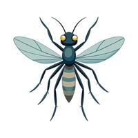 Charming Gnat Character Art vector