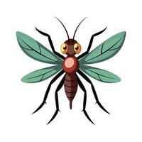 Illustration of a Gnat in Flight vector