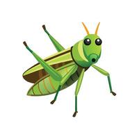 Realistic Illustration of Grasshopper in Nature vector