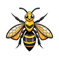Illustration of Hornet in Flight vector