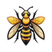 Fun Hornet Character Digital Art vector