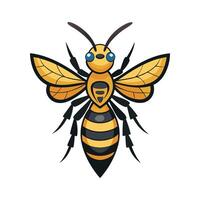 Realistic Hornet Digital Character vector