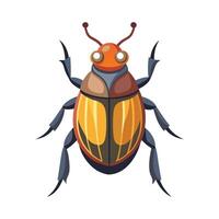 Cute June Bug Character Digital Art vector