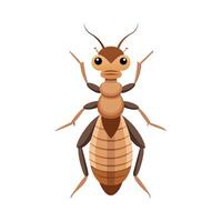 Charming Lacewing Character on a Flower vector