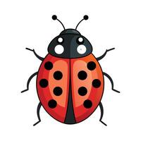 Charming Ladybug Character with a Smile vector