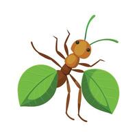 Charming Leafcutter Ant Character vector
