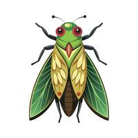 Charming Leafhopper Character Art vector