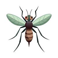 Charming Midge Character Illustration vector