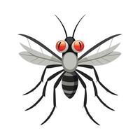 Charming Mosquito for Educational Use vector