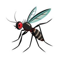 Fun Mosquito Character for Education vector