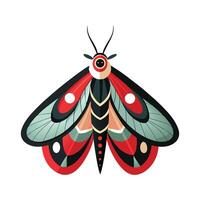 Charming Moths in Nature vector