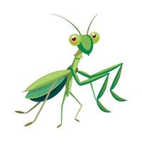Stylized Praying Mantis for Creative Learning vector