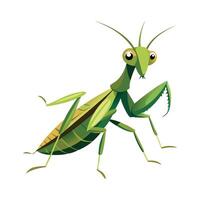 Stylized Praying Mantis for Fun Learning vector