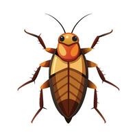 Charming Roach Character Digital Art vector