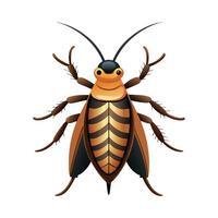 Illustration of Roach Character for Kids vector