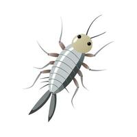 Charming Silverfish for Educational Use vector