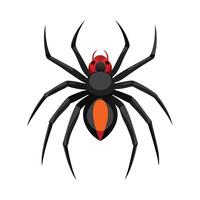 Charming Spider Character on a Leaf vector
