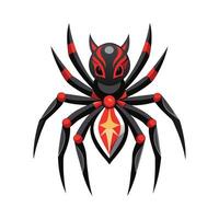 Charming Spider on a Web vector