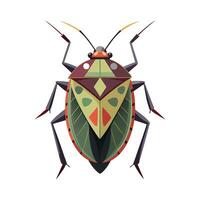 Charming Stink Bug Character for Kids vector