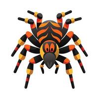 Realistic Tarantula on a Leaf vector