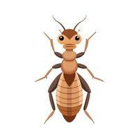 Realistic Termite on Green Background vector