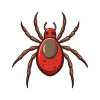 Charming Tick Character for Kids vector