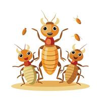 Charming Termites in Nature vector
