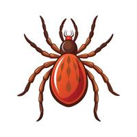 Charming Tick for Educational Use vector