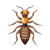 Stylized Termite Character for Educational Use vector