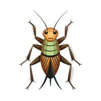 Acheta Domesticus Artistic Illustration Design vector