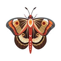 Automeris Io Unique Graphic Art vector