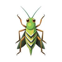 Chorthippus Brunneus Artistic Graphic Design vector